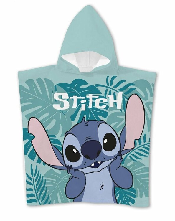 DISNEY - Stitch &quot;Leaves&quot; - Poncho 55x110cm