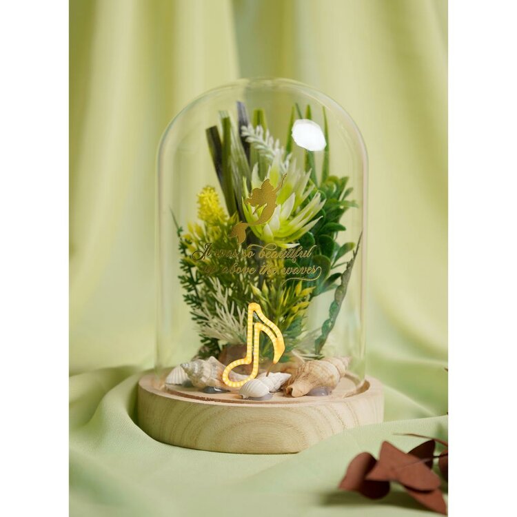 DISNEY PRINCESS - Ariel - Floral Cloche with a Neon Light