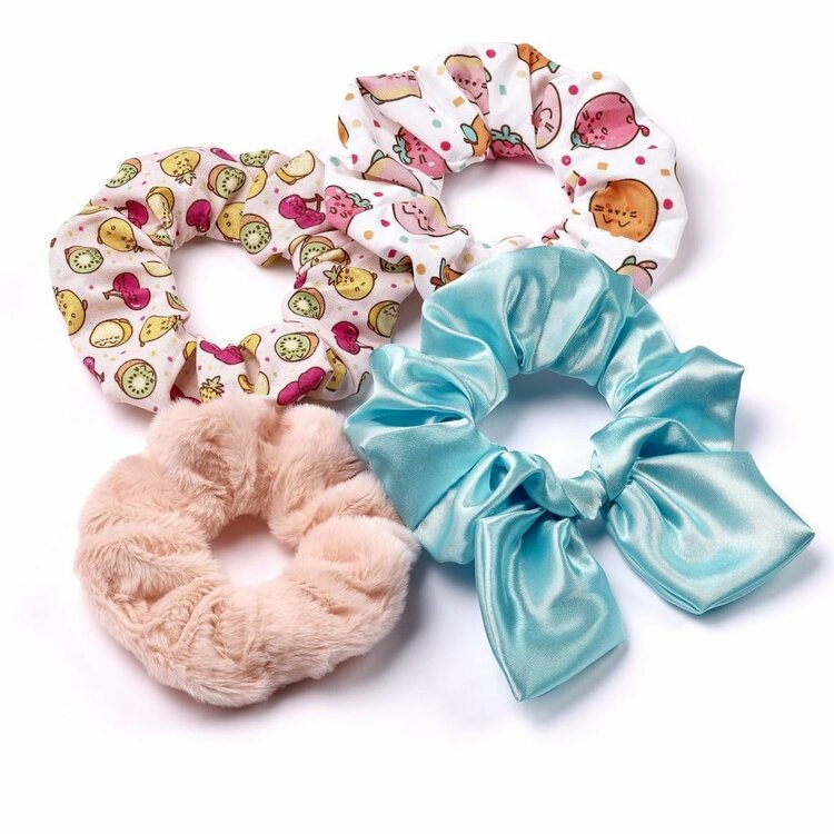 PUSHEEN - Fruits - Set of 4 Hair Scrunchies