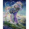 Josephine Wall, Waterman, 90x72cm, 175 kleuren ronde steentjes
