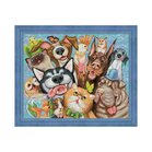 Diamond Painting Animal Selfie 50x40 cm vierkante steentjes