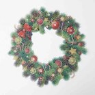 diamond Painting Kerstkrans 30 x30 ronde steentjes