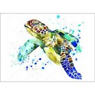 Diamond Painting Graceful Turtle 40 x 30 cm  ronde steentjes met kader