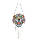 Hanger Diamond Painting  Hond   Diameter 17 cm
