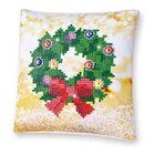 DIAMOND DOTZ&reg; - 18x18cm kussen - Christmas Wreath
