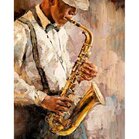 Diamond Painting The saxophone player 40x50 vierkante steentjes