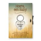 Gelukshart Sleutelhanger Giftcard Hoera een Baby