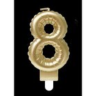 Foil balloon candle gold - 8