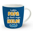 Papa mijn held Leuke Mug Cadeautip Vaderdag
