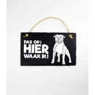 Leisteen Dieren - Bull Stafford / Spreuktegel