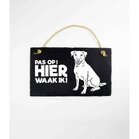 Leisteen Dieren - Jack Russell / Spreuktegel