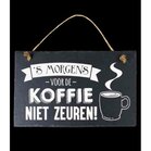 Spreuktegel Stone Slogans Koffie