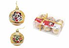 Kerstbal Minnie Mouse Lucky Gouden 6 Stuks Plastic (&Oslash; 8 cm)