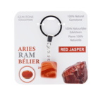 Gemstone - Red Jasper - Sleutelhanger - Sterrenbeeld - Ram