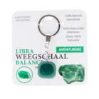 Gemstone -Aventurine- Sleutelhanger - Sterrenbeeld - Weegschaal