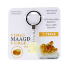 Gemstone - Citrine -Sleutelhanger - Sterrenbeeld - Maagd