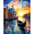 Diamond Painting op Kader Venice at sunset 30x40 cm