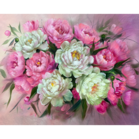 Diamond Painting op kader Peonies 30x40 cm