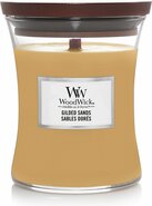 WoodWick Hourglass Medium Geurkaars - Gilded Sands