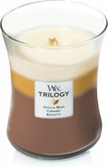 Woodwick Hourglass Medium Trilogy Geurkaars - Cafe Sweets