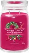 Yankee Candle - Sparkling Winterberry Large Jar Geurkaars - 90 branduren - twee lonten