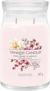 Yankee Candle - Pink Cherry &amp; Vanilla Large Jar Geurkaars - 90 branduren - twee lonten