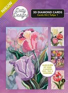 Diamond Painting Dotty Design Diamonds Cards Kit | Tulips