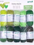Cotton Quick Mini Shades of Green 10x15gram