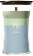 WoodWick Hourglass - Trilogy Verdant Woods - Large Geurkaars - 130 branduren