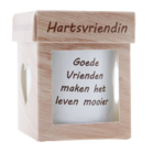 Candlelight4U - Kaars - Hartsvriendin - Goede vrienden .. 