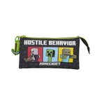 MINECRAFT - Hostil Behavior - Triple Pencil Case MINECRAFT - Hostil Behavior - Triple Pencil Case