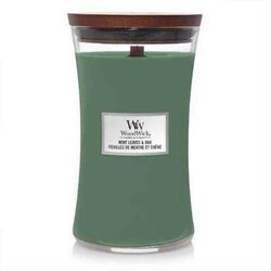 WoodWick Mint Leaves &amp; Oak Large Candle