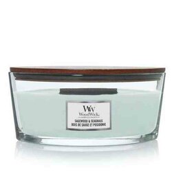 WoodWick Sagewood &amp; Seagrass Ellipse Candle