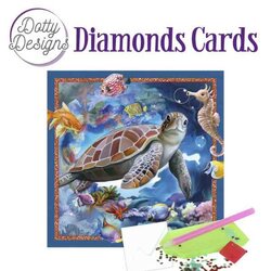 DDDC1123 Dotty Designs Diamond Cards - Sea Turtle - Diamond Painting Wenskaart