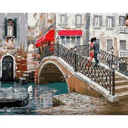 City Bridge 50 x 40 Ronde Steentjes