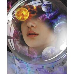 Diamond Painting Dream of Universe  50 x 40 Ronde Steentjes op kader