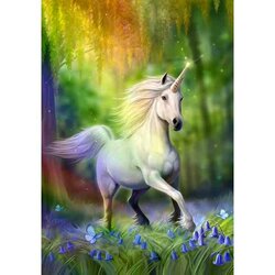 Diamond Painting Anne Stokes, Chase the Rainbow, 60x85cm, 60 kleuren