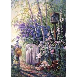 Fleurige Tuin vierkante steentjes 32 x 45 cm