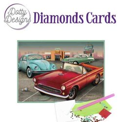 diamond Painting Dotty Designs Diamonds Cards -Vintage Cars