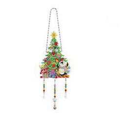 Hanger Diamond Painting  Kerstboom  Diameter 17 cm