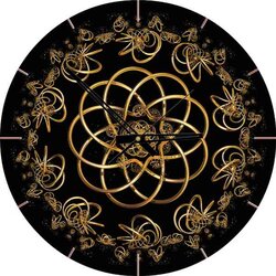 Puzzel Klok - Danse with the Night   -  570 stukjes