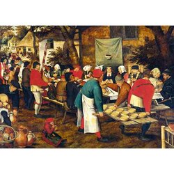 Pieter Brueghel the Younger - Peasant Wedding Feast, 1630-  Puzzel 2000 stukjes