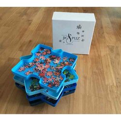 6 Sorteerbakken voor puzzels van 1000 stukken