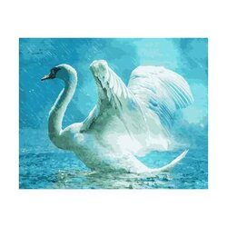 Painting by Numbers Kit White Swan 40x50 cm