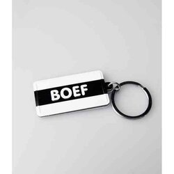Black &amp; White keyring - Boef