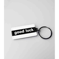 Black &amp; White keyring - Good luck