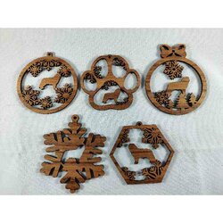 Kerstboomversiering Set van 5  Berner Sennen