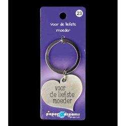 Paper Dreams Hart sleutelhanger - voor de liefste moeder