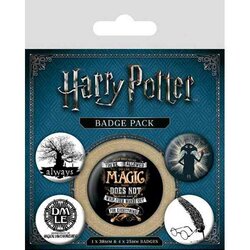 HARRY POTTER 5 Pack Badges - symbols