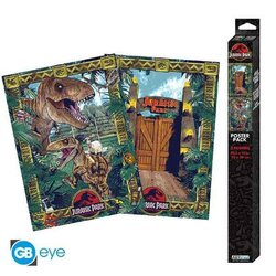 JURASSIC PARK - Gates and Biodiversity - Set 2 chibi posters &#039;52x38&#039;